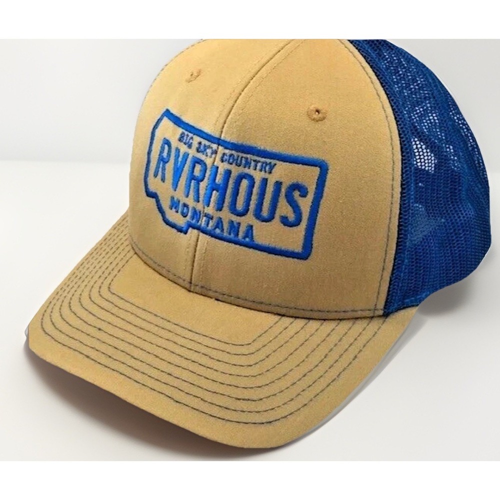 Riverhous BBQ Big Sky Hat Cap Montana Western Rare Snapback Adult Country Gift
